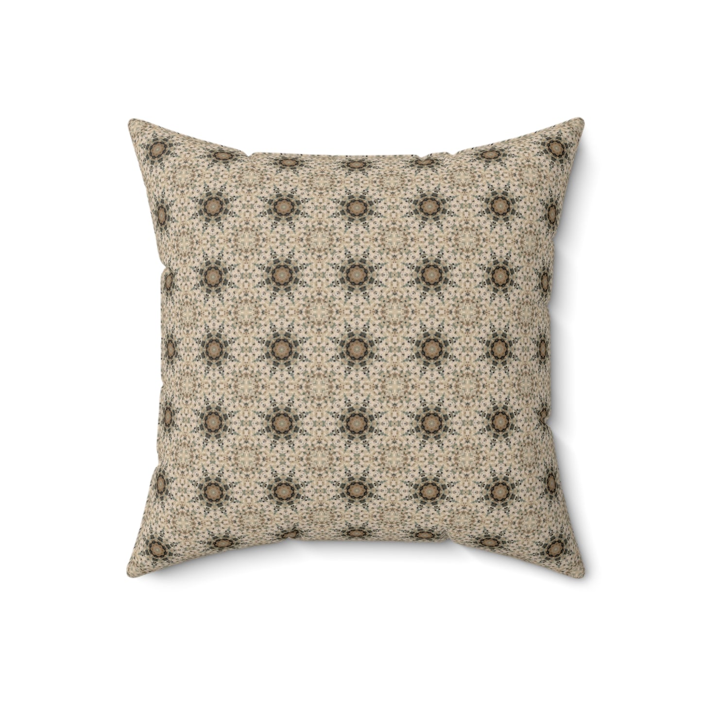 Desert Suns Square Pillow – Boho Desert Sun Throw Pillow, Southwestern Modern Decor Accent
