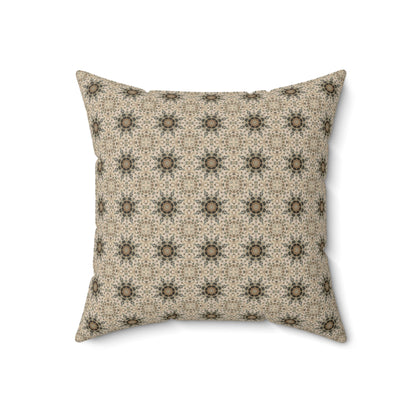 Desert Suns Square Pillow – Boho Desert Sun Throw Pillow, Southwestern Modern Decor Accent