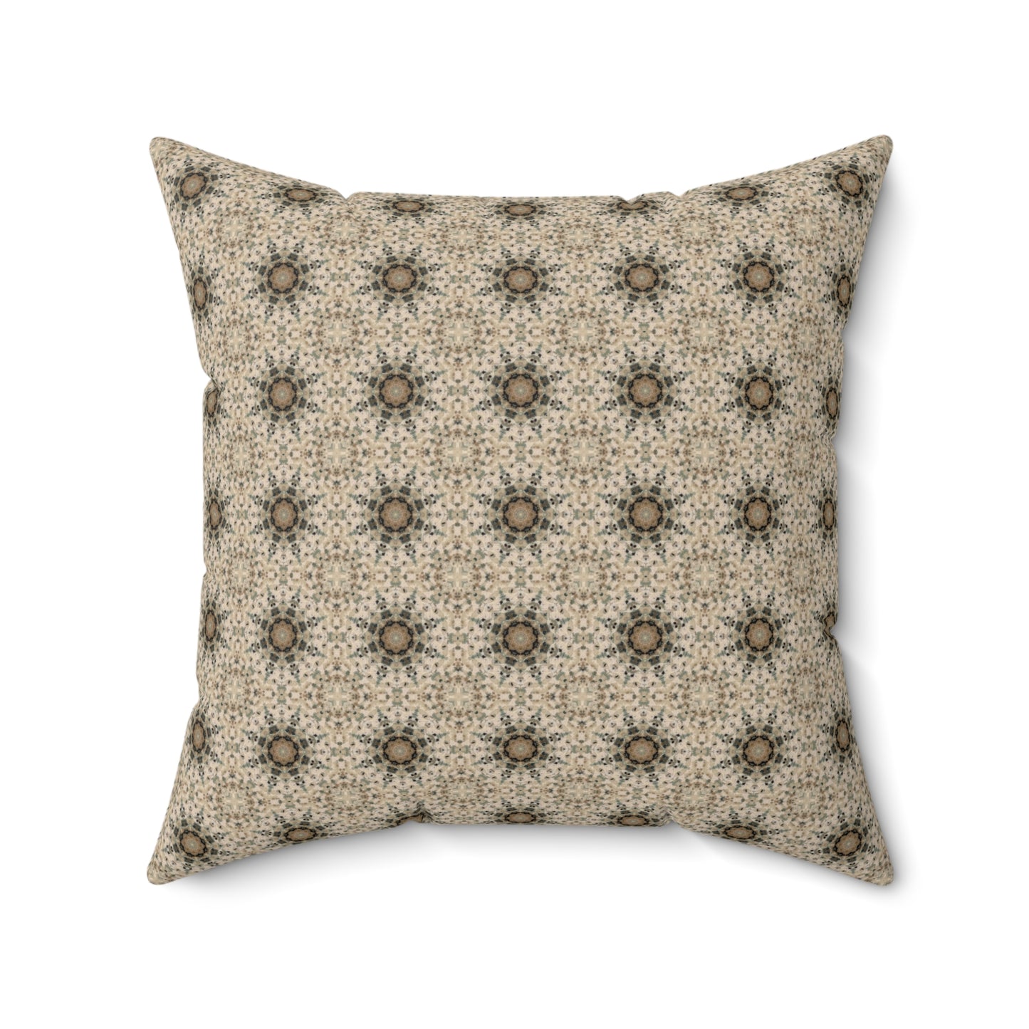 Desert Suns Square Pillow – Boho Desert Sun Throw Pillow, Southwestern Modern Decor Accent