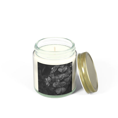 Geranium After a Light Rain Jar Candle – Botanical Photo Candle for Garden-Inspired Home Decor