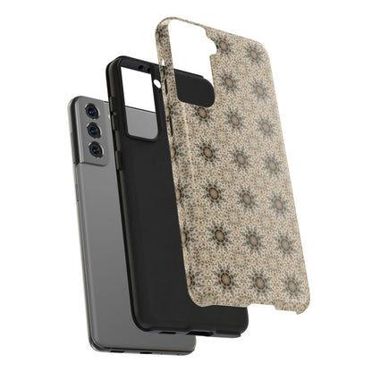 Desert Suns Phone Case – Boho Neutral Sun Pattern, Beige Aesthetic Protective Case for iPhone & Android
