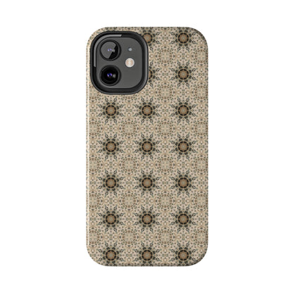 Desert Suns Phone Case – Boho Neutral Sun Pattern, Beige Aesthetic Protective Case for iPhone & Android