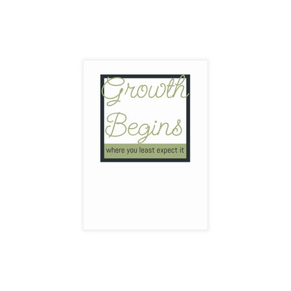 Where the Allseed Grows Postcard – Urban Nature Minimalist Botanical Stationery with Concrete Texture