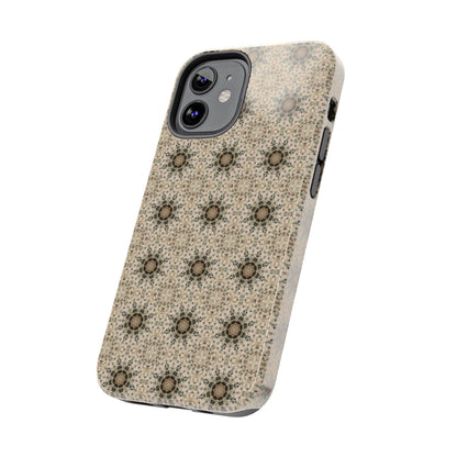 Desert Suns Phone Case – Boho Neutral Sun Pattern, Beige Aesthetic Protective Case for iPhone & Android