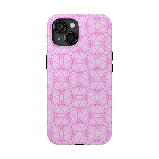 Cherry Blossom Patchwork Tough Case – Sakura Floral Pink Spring Floral Pattern Phone Case for Samsung Galaxy and iPhone