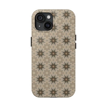 Desert Suns Phone Case – Boho Neutral Sun Pattern, Beige Aesthetic Protective Case for iPhone & Android