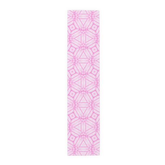 Cherry Blossom Patchwork Table Runner – Sakura Floral Spring Decor, Japanese Cherry Blossom Design