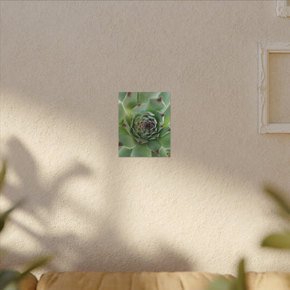 green plant canvas wall print