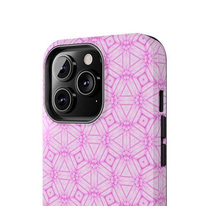 Cherry Blossom Patchwork Tough Case – Sakura Floral Pink Spring Floral Pattern Phone Case for Samsung Galaxy and iPhone