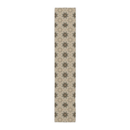 Desert Suns Table Runner – Boho Cotton Dining Decor, Southwestern Sunburst Centerpiece