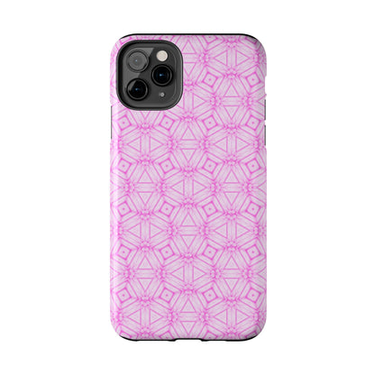 Cherry Blossom Patchwork Tough Case – Sakura Floral Pink Spring Floral Pattern Phone Case for Samsung Galaxy and iPhone