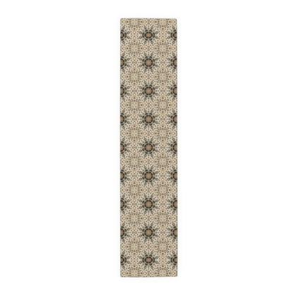 Desert Suns Table Runner – Boho Cotton Dining Decor, Southwestern Sunburst Centerpiece