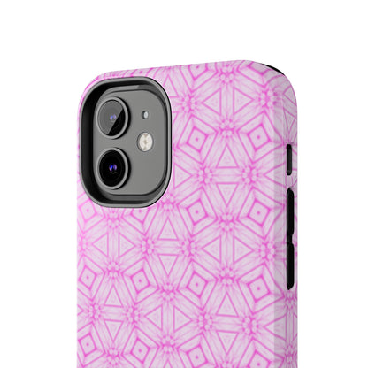 Cherry Blossom Patchwork Tough Case – Sakura Floral Pink Spring Floral Pattern Phone Case for Samsung Galaxy and iPhone