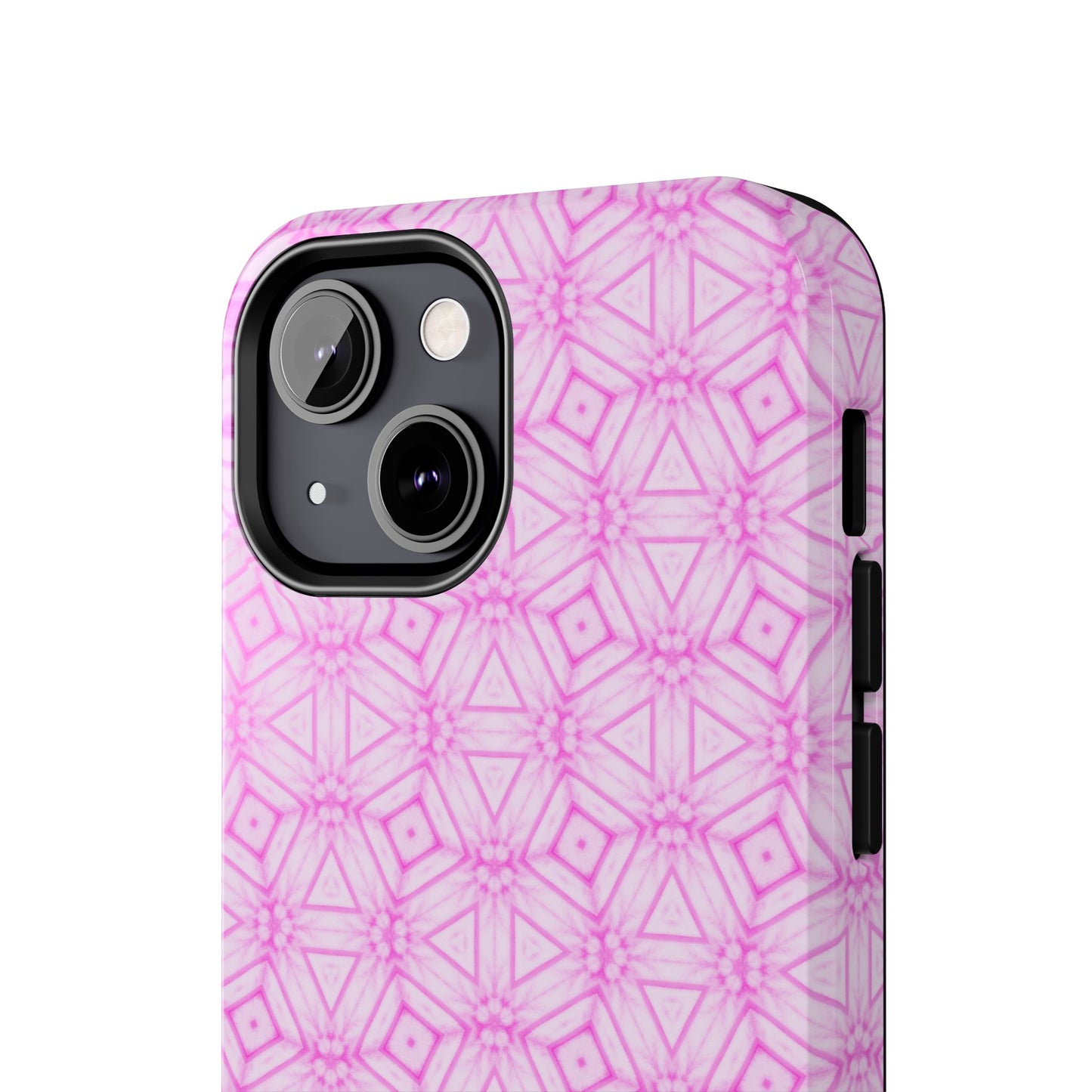 Cherry Blossom Patchwork Tough Case – Sakura Floral Pink Spring Floral Pattern Phone Case for Samsung Galaxy and iPhone