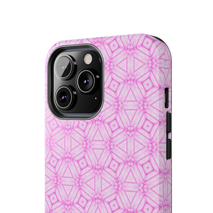 Cherry Blossom Patchwork Tough Case – Sakura Floral Pink Spring Floral Pattern Phone Case for Samsung Galaxy and iPhone