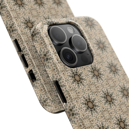Desert Suns Phone Case – Boho Neutral Sun Pattern, Beige Aesthetic Protective Case for iPhone & Android